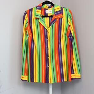 Vintage Hamilton "8" button down‎ polyester blouse size M-ish
